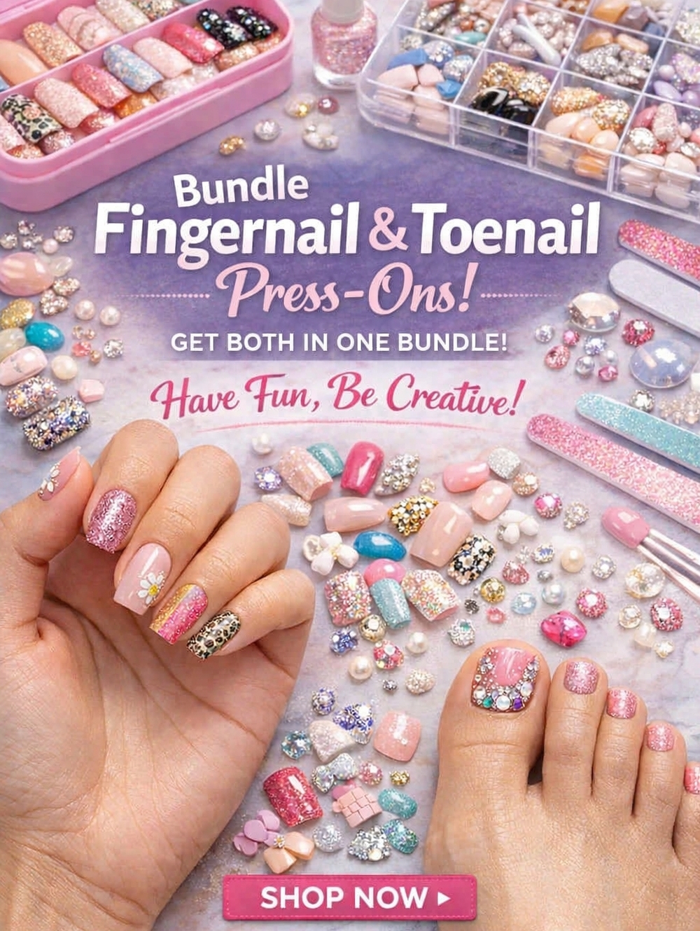 Finger & Toes Nail Sets, Press-on, Create Your Own Set Or Buy a Matching Set